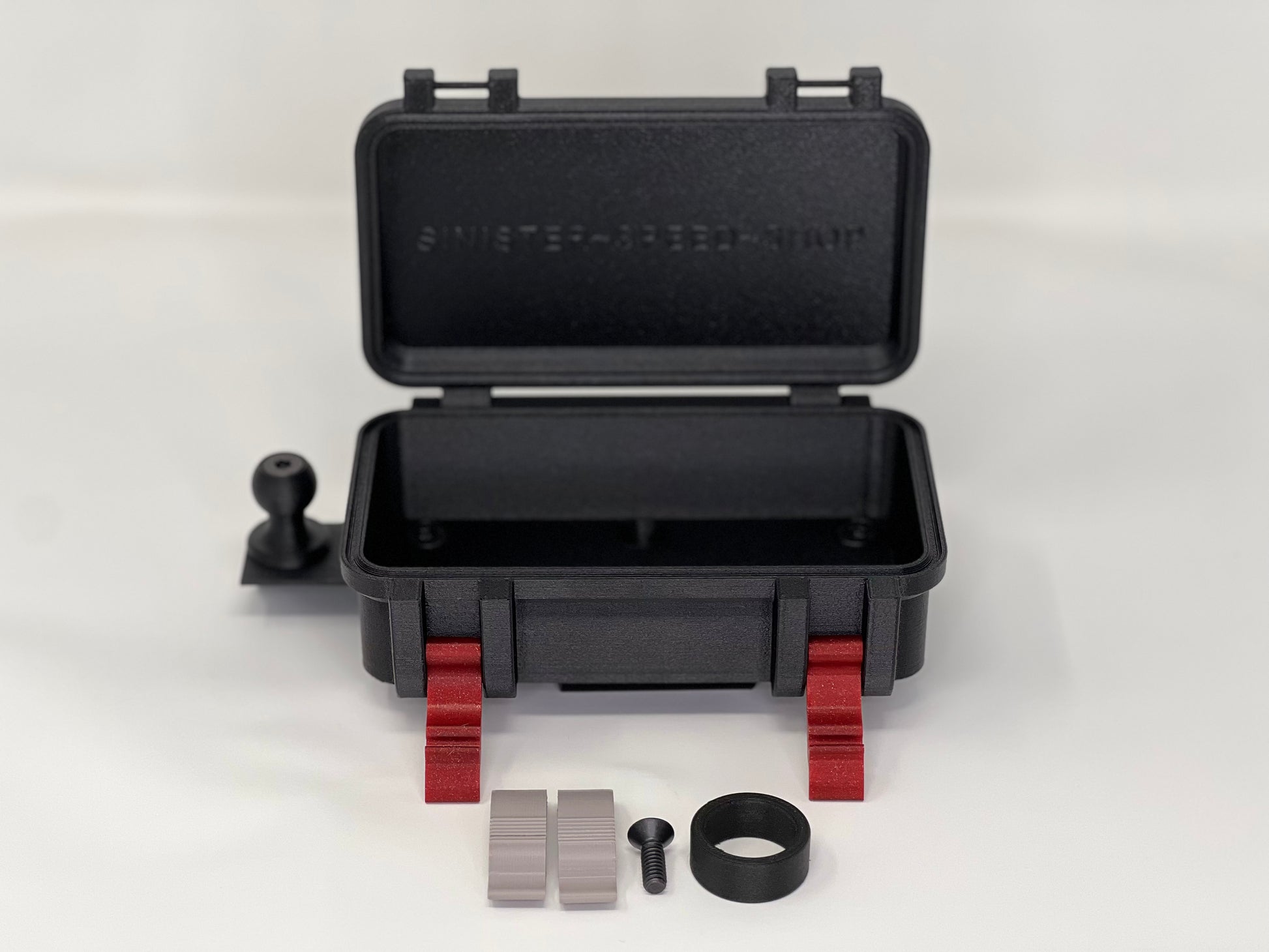 Dustproof box for the Ford Bronco - detailed view of included items.